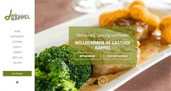 Desktop Screenshot of gasthof-kappel.at